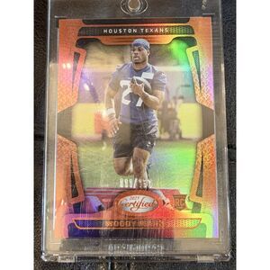 2025 Panini Certified Woody Marks RC Orange 111/150 #168 Houston Texans